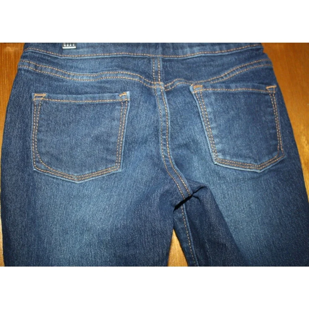 Girls BCG Black SS Top & Old Navy Stonewash Jeans Set Sz M Strong & Fearless